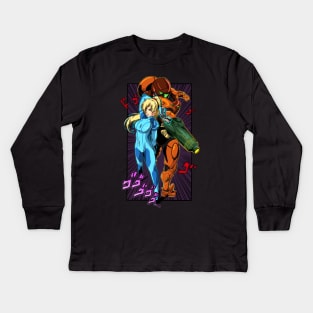 Samus Aran Kids Long Sleeve T-Shirt